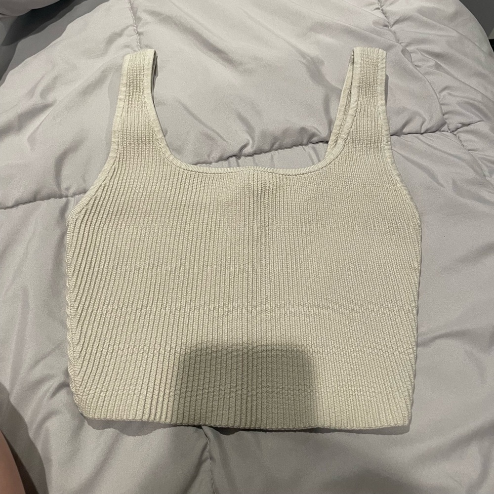 Babaton Sculpt Knit Squareneck Cropped Tank